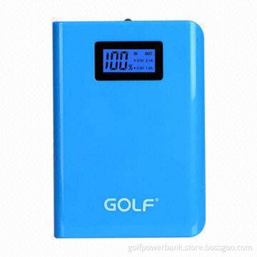 Power Bank with 8,000mAh Real Capacity, LCD Show with Different Colors